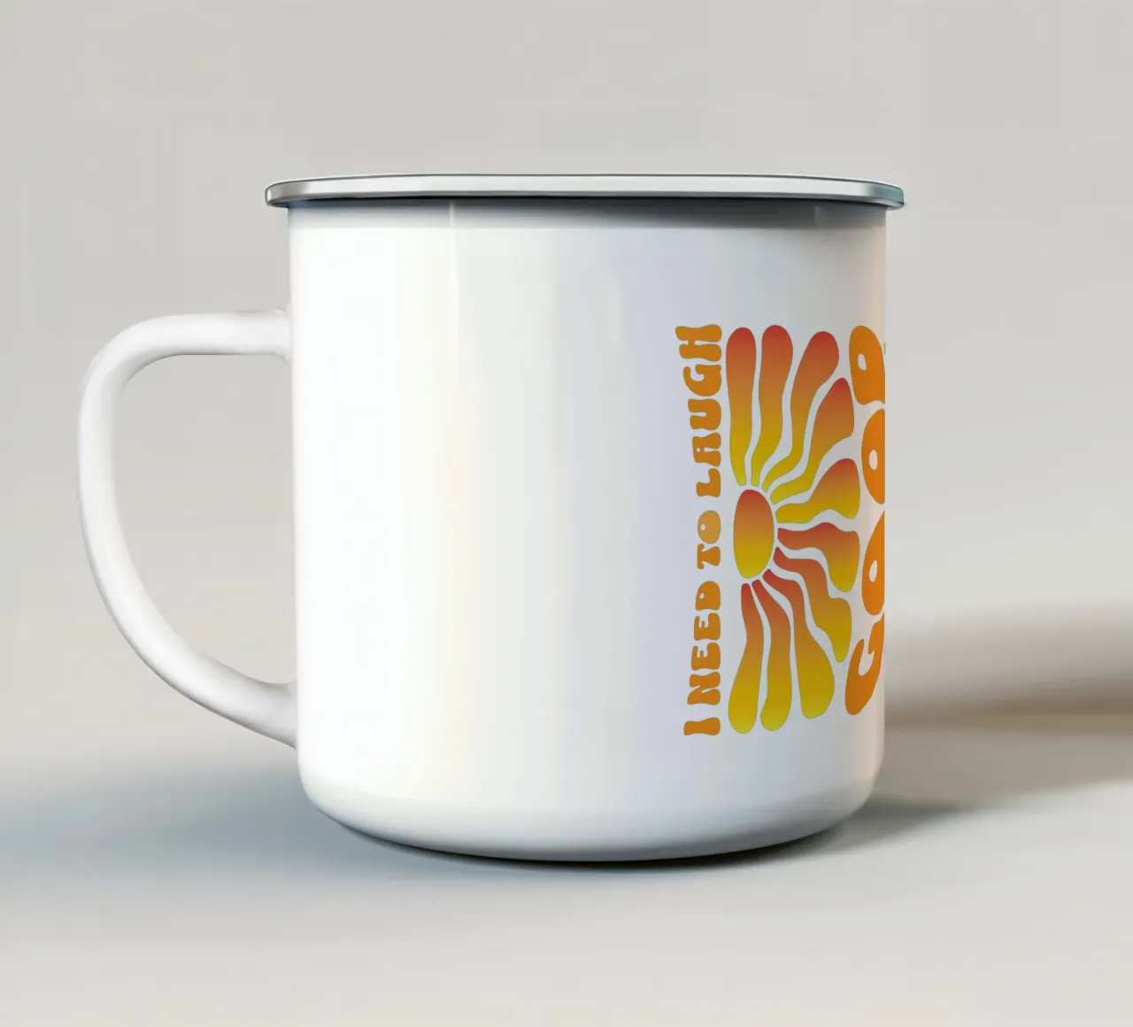 Buona giornata di sole tazza in smalto da Gunawan Rb