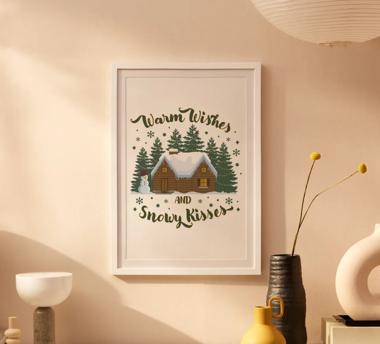 Auguri e baci di neve poster da cafelab