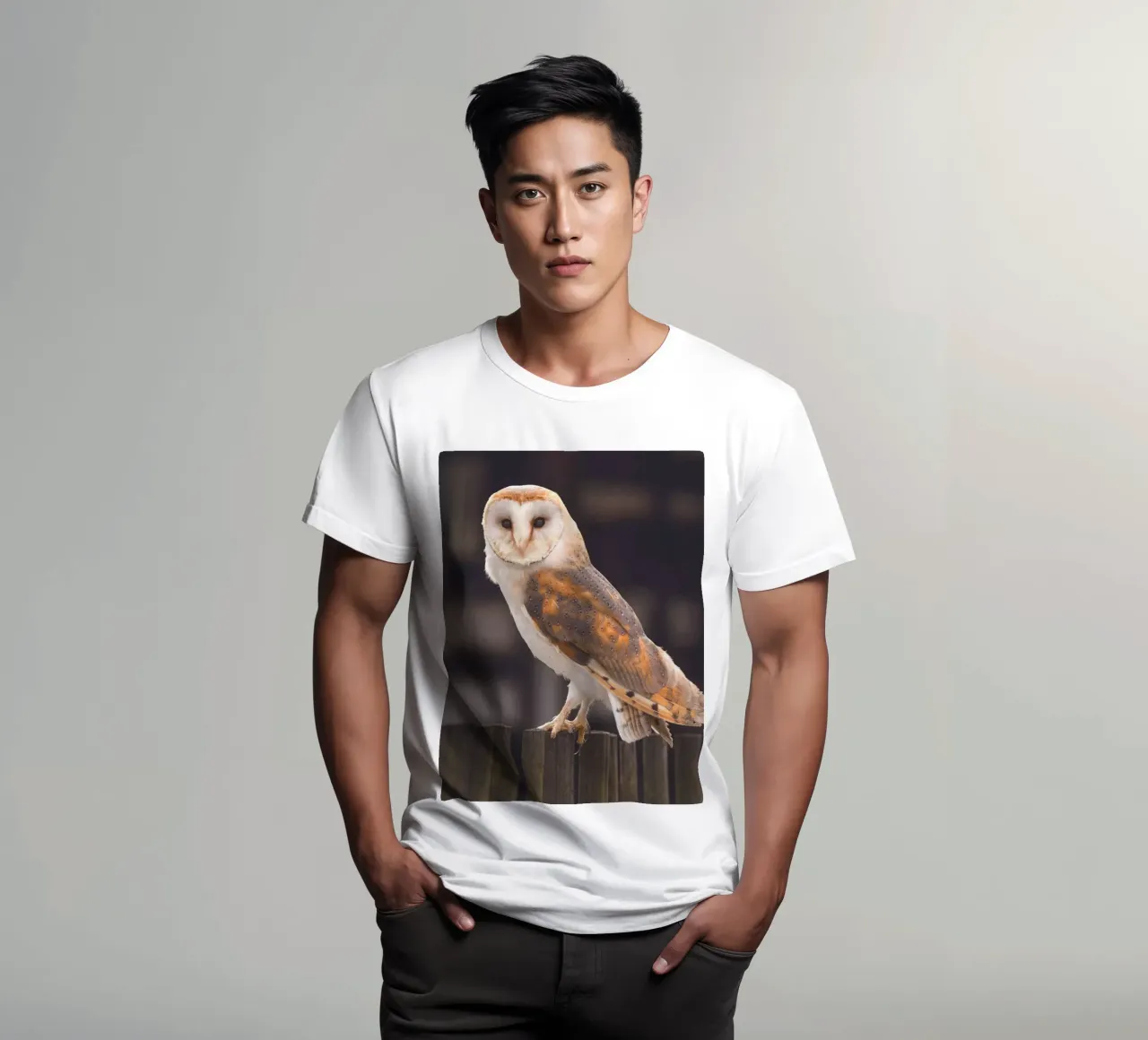 Barn Owl t-shirt by Dave Hare Photography
