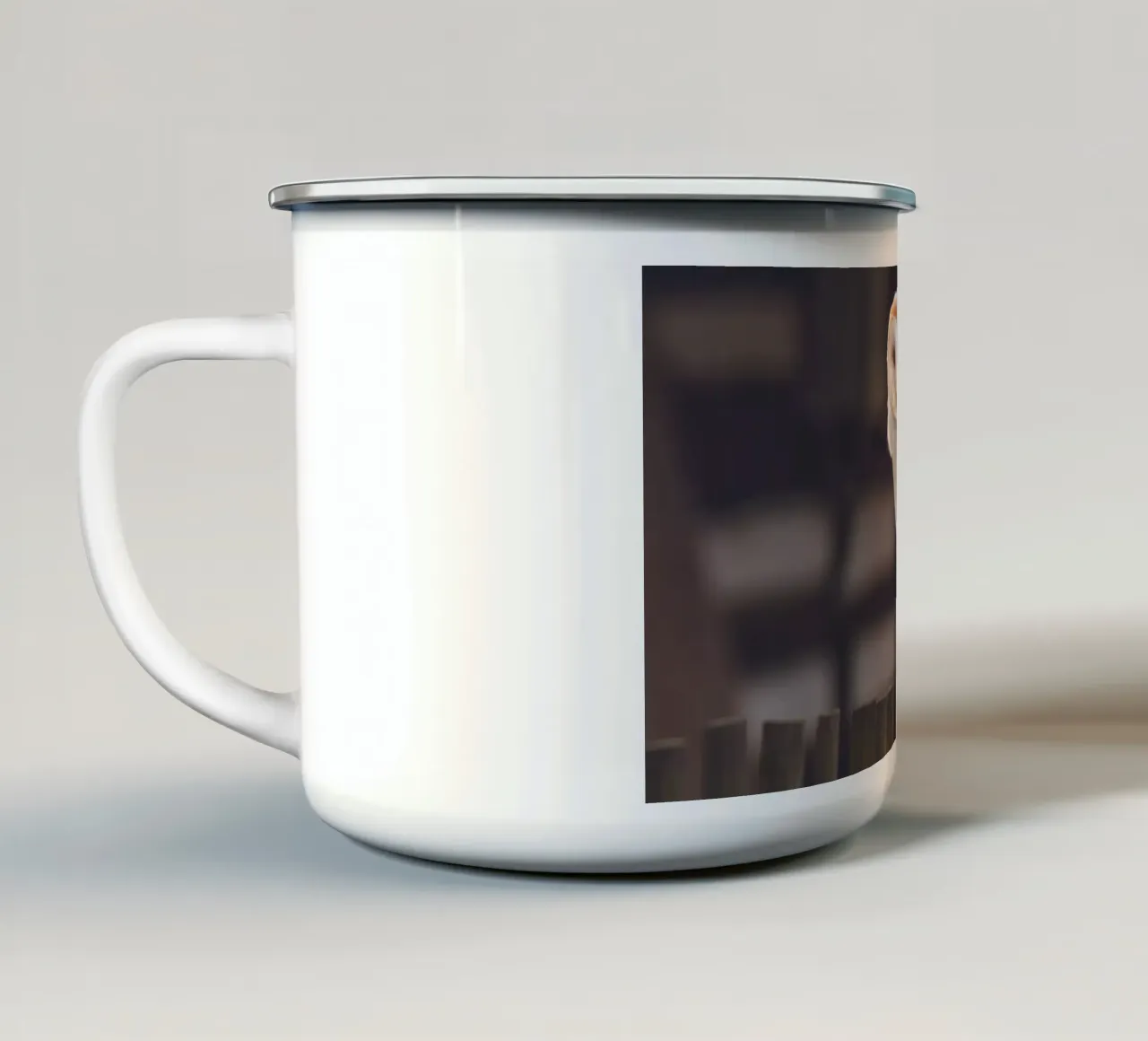 Barbagianni tazza in smalto da Dave Hare Photography