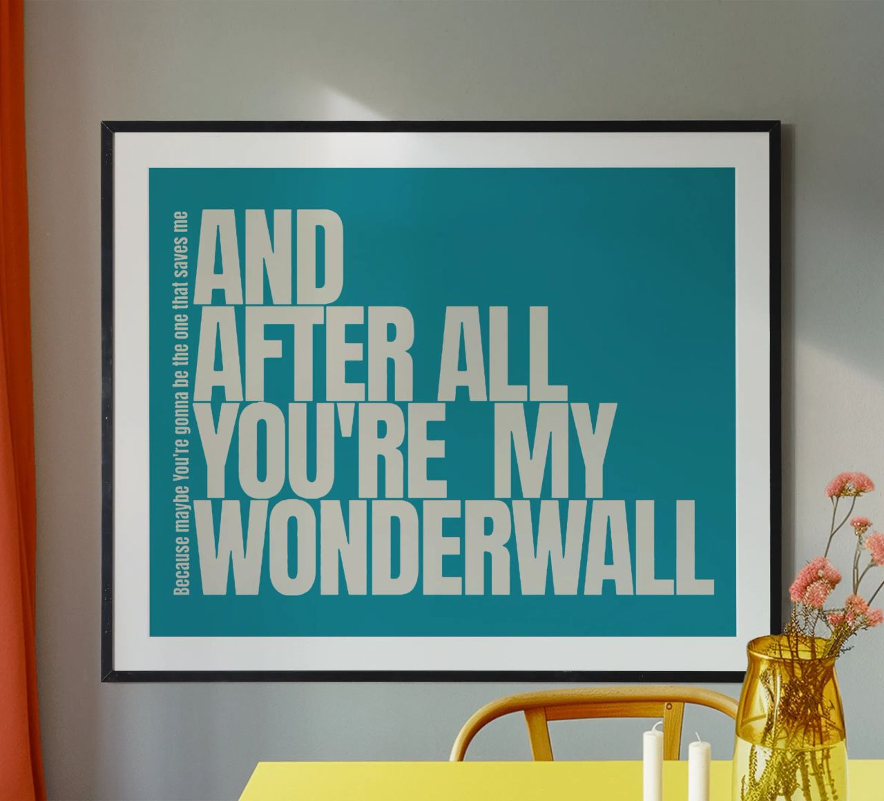 You're My Wonderwall poster by Gunawan Rb