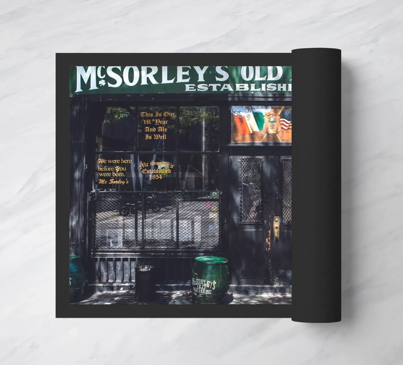 McSorleys doormat by Dave Hare Photography