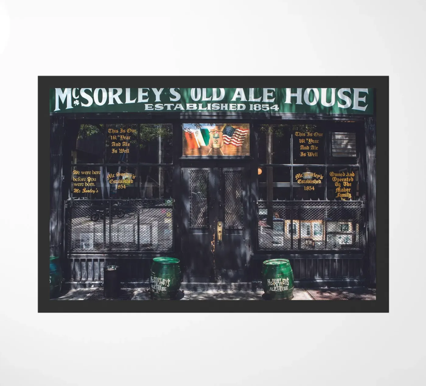 McSorleys doormat by Dave Hare Photography