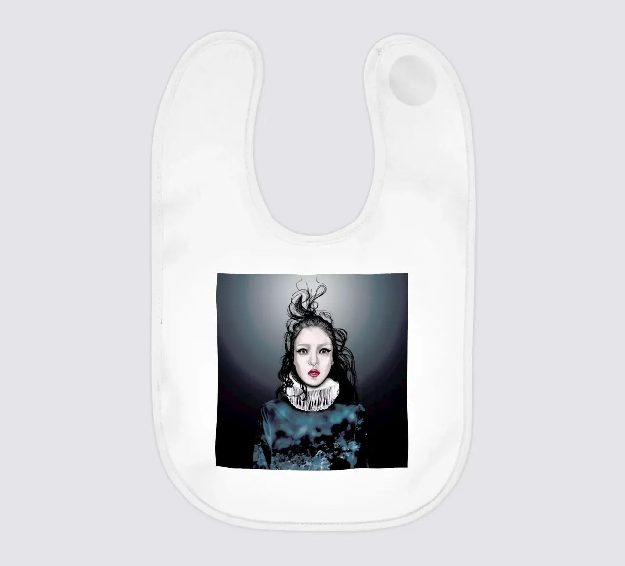 Crystals baby bib by Agnes KR Patience