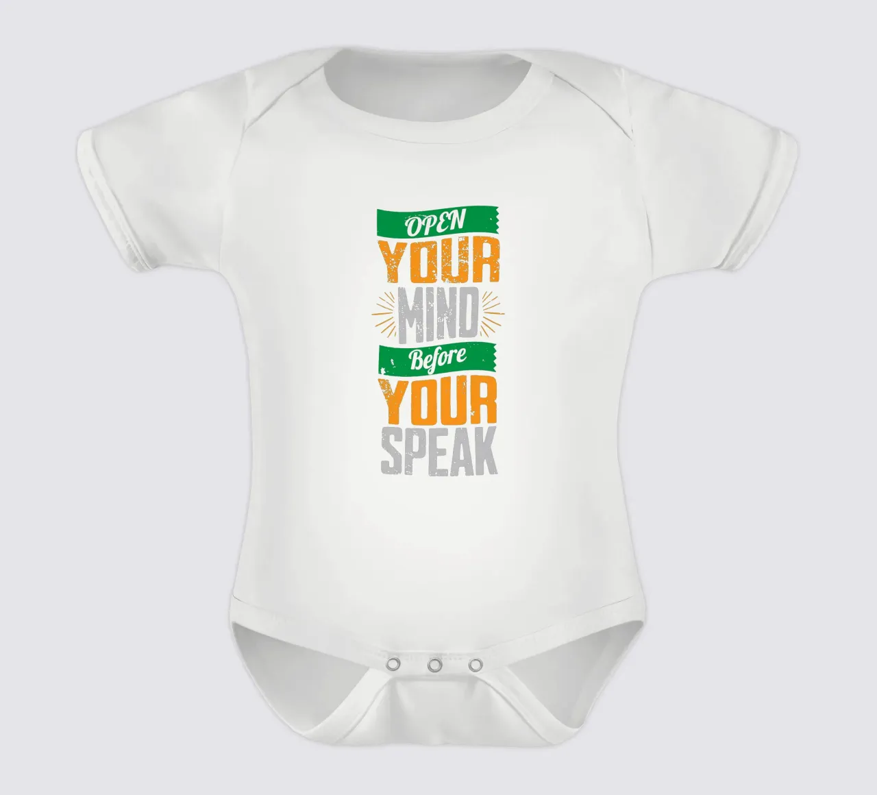 Aprire la mente prima di parlare body neonato maniche corte da Gunawan Rb