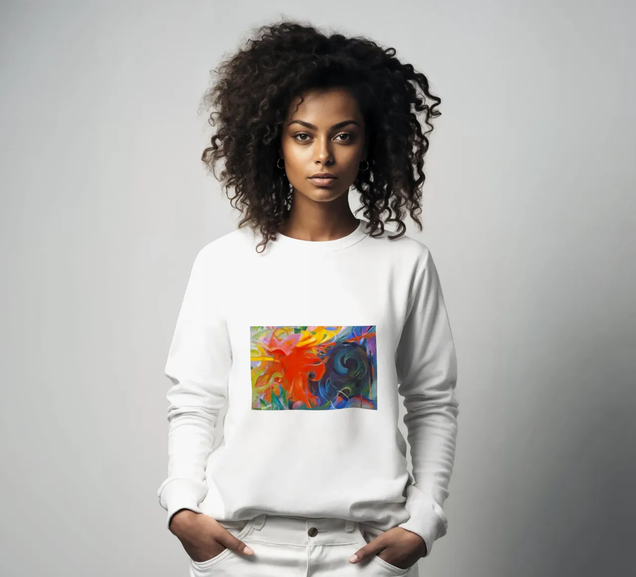 Franz Marc - Fighting Shapes sweatshirt by ARTOTHEK