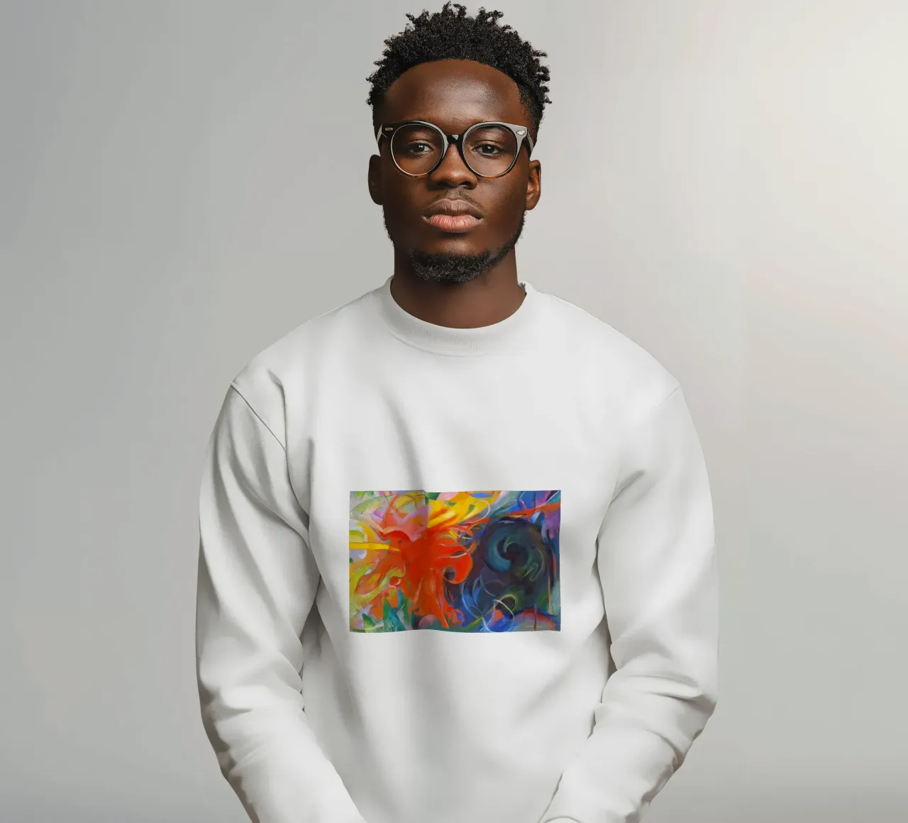 Franz Marc - Fighting Shapes sweatshirt by ARTOTHEK