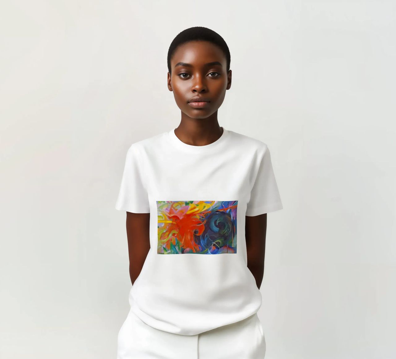 Franz Marc - Forme di lotta t-shirt da ARTOTHEK