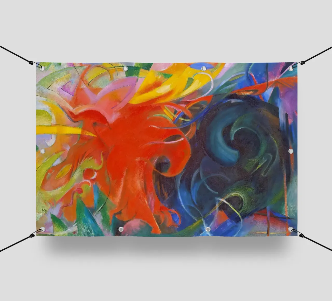 Franz Marc - Forme di lotta telo in pvc da ARTOTHEK