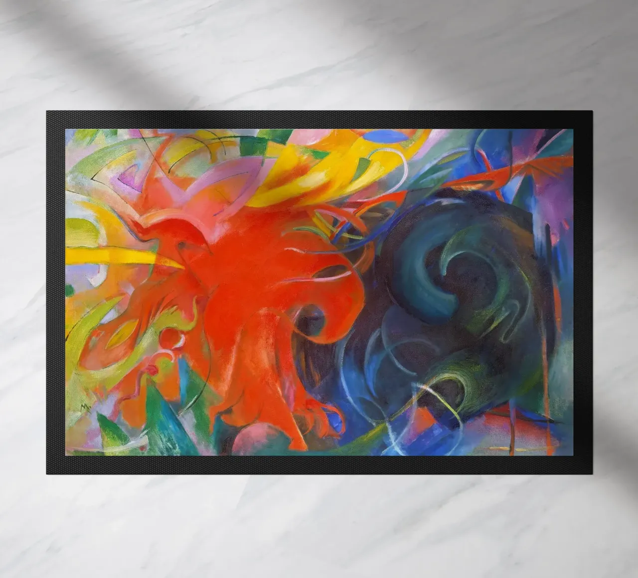 Franz Marc - Forme di lotta zerbino da ARTOTHEK