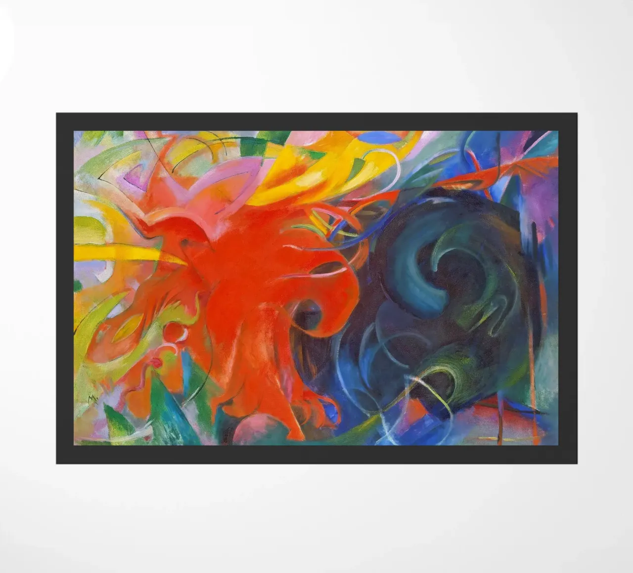 Franz Marc - Fighting Shapes doormat by ARTOTHEK