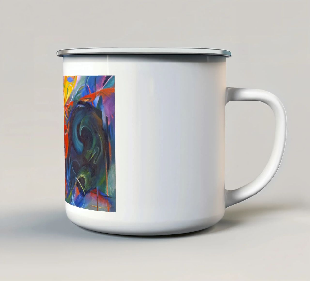 Franz Marc - Forme di lotta tazza in smalto da ARTOTHEK
