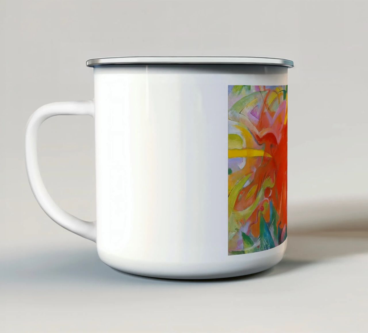 Franz Marc - Forme di lotta tazza in smalto da ARTOTHEK