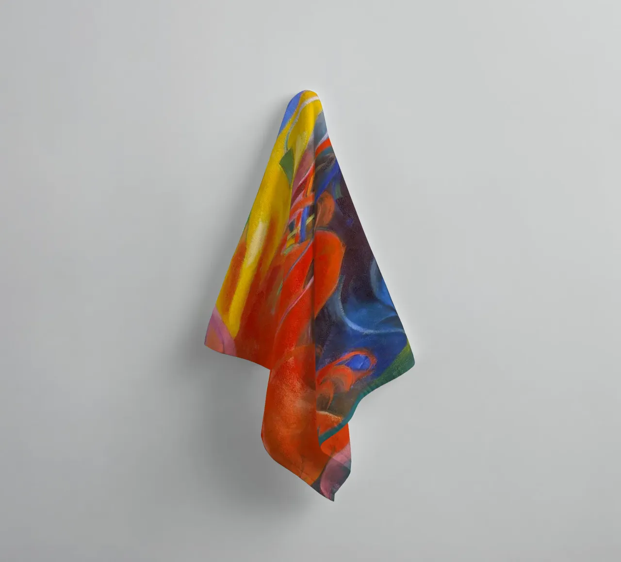 Franz Marc - Fighting Shapes towel by ARTOTHEK