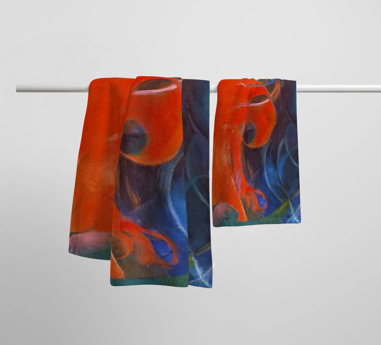 Franz Marc - Forme di lotta asciugamano da bagno da ARTOTHEK