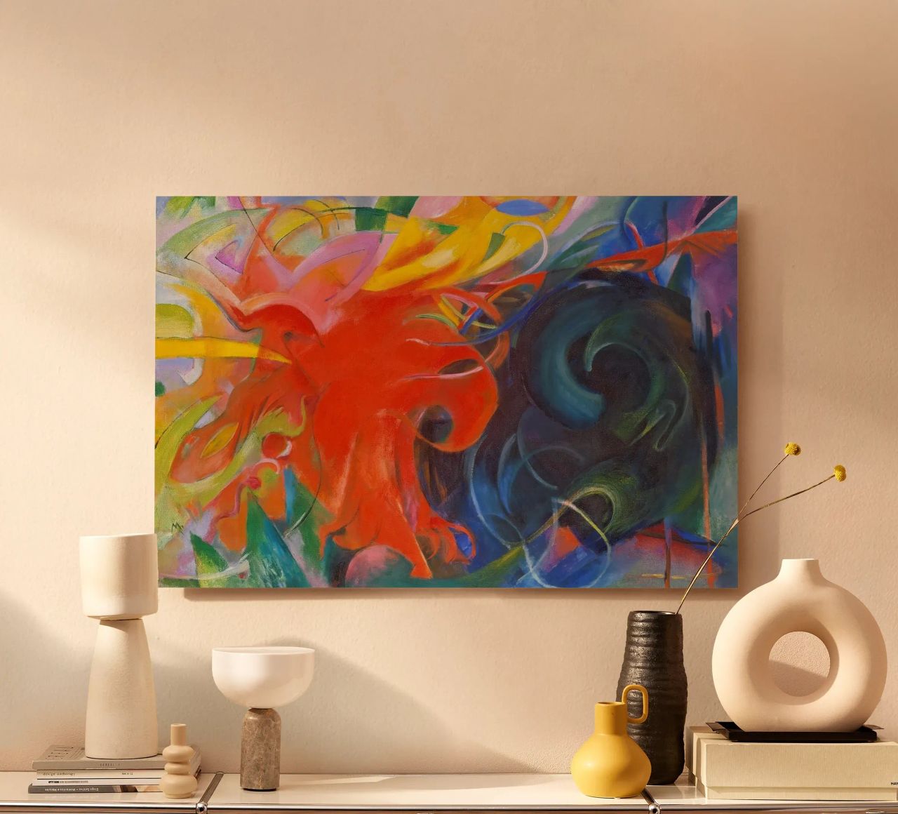 Franz Marc - Forme di lotta alluminio dibond da ARTOTHEK