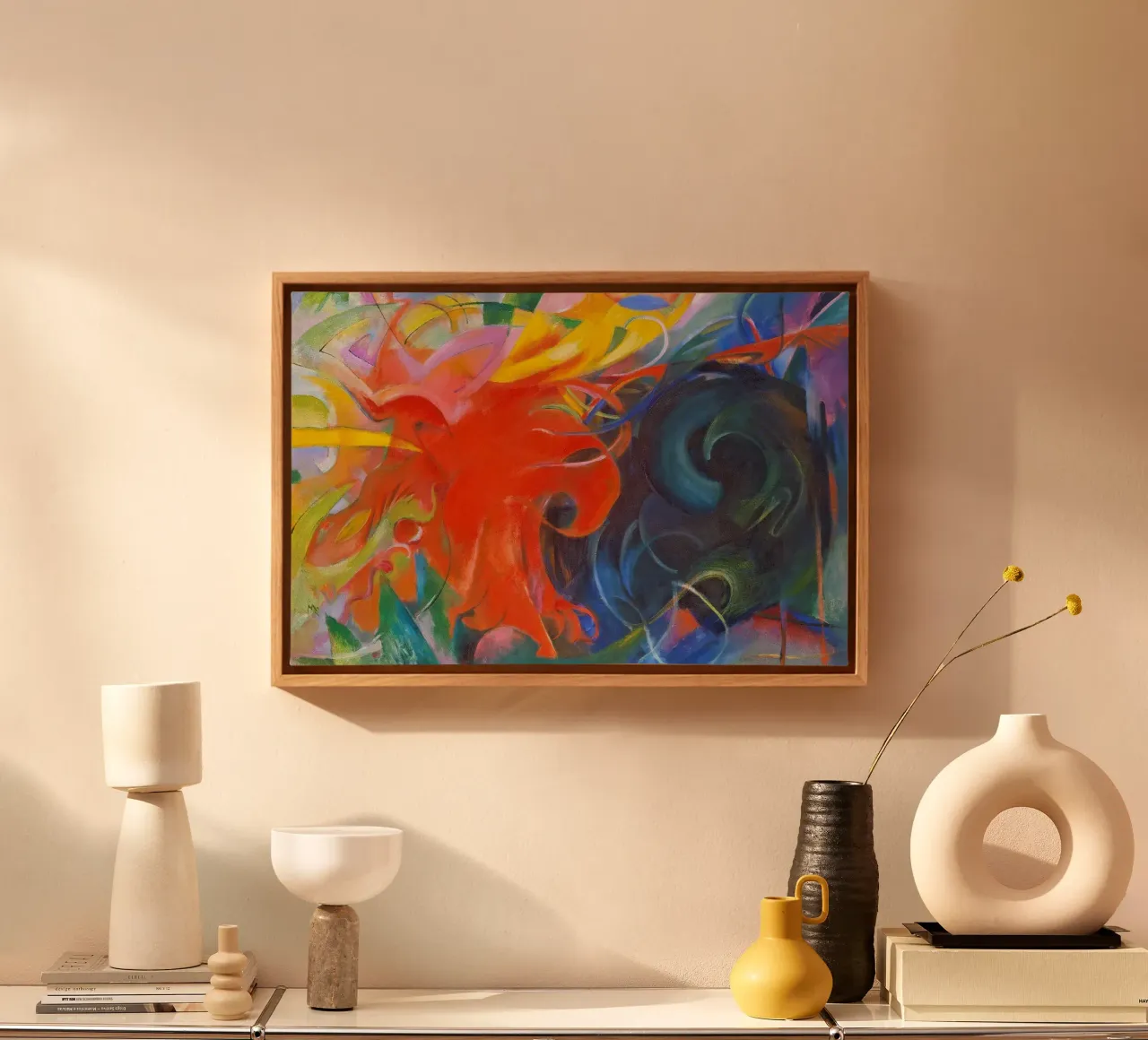 Franz Marc - Vechtende Vormen canvas van ARTOTHEK