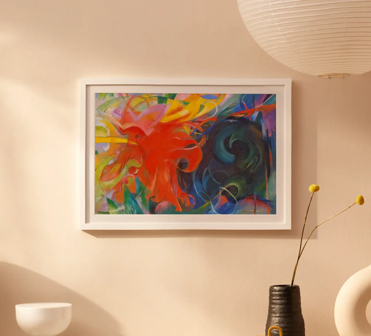 Franz Marc - Kämpfende Gestalten Poster von ARTOTHEK