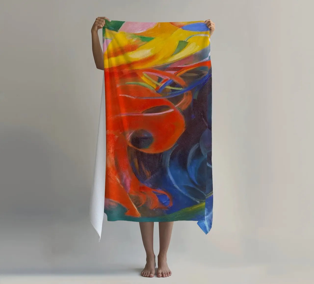 Franz Marc - Forme di lotta telo mare da ARTOTHEK