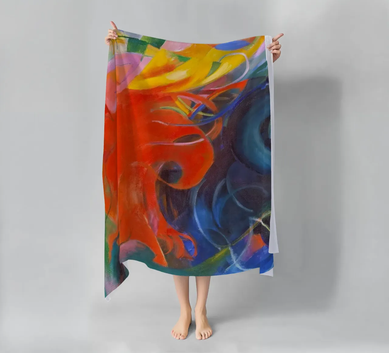 Franz Marc - Forme di lotta telo mare da ARTOTHEK