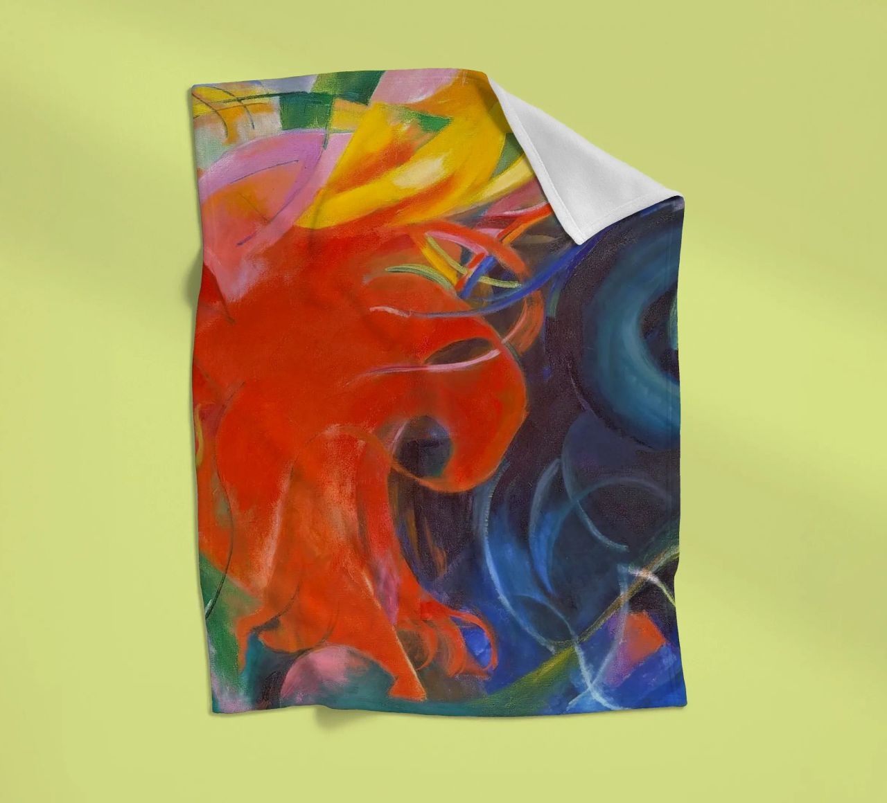 Franz Marc - Forme di lotta coperta in pile da ARTOTHEK