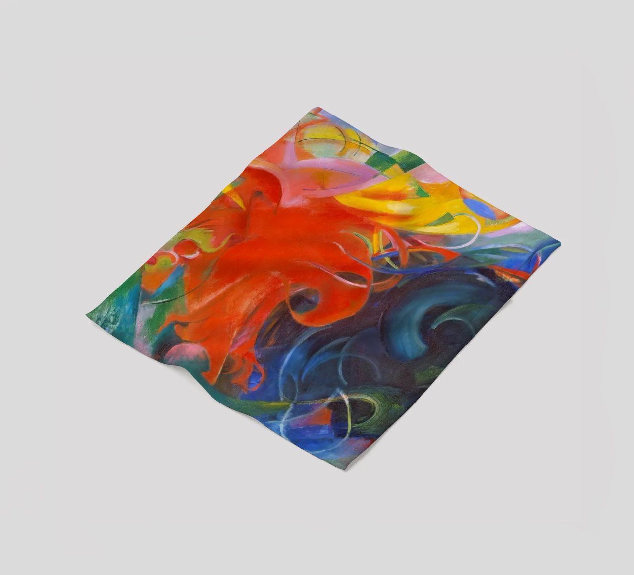 Franz Marc - Forme di lotta coperta in pile da ARTOTHEK