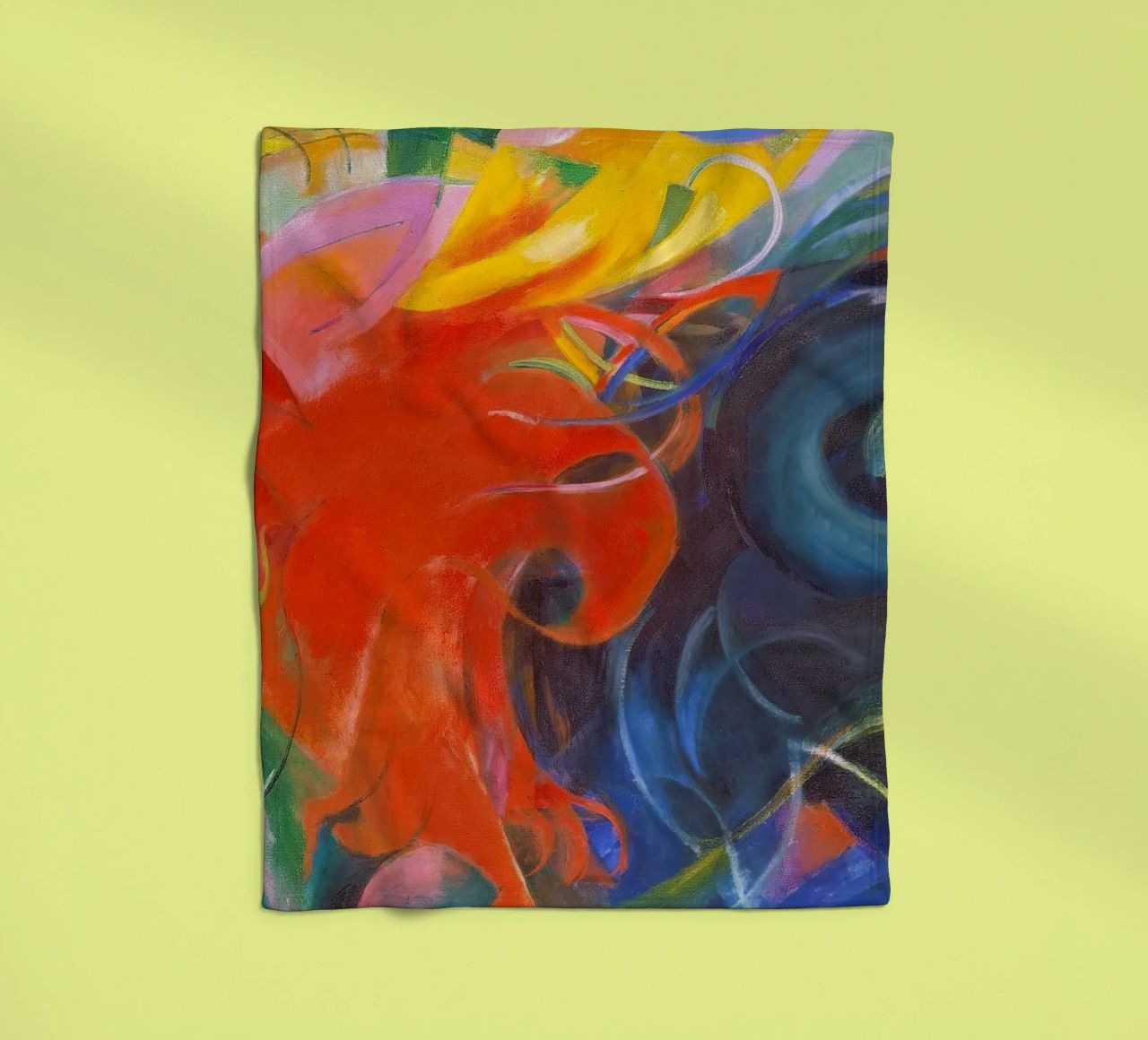 Franz Marc - Forme di lotta coperta in pile da ARTOTHEK