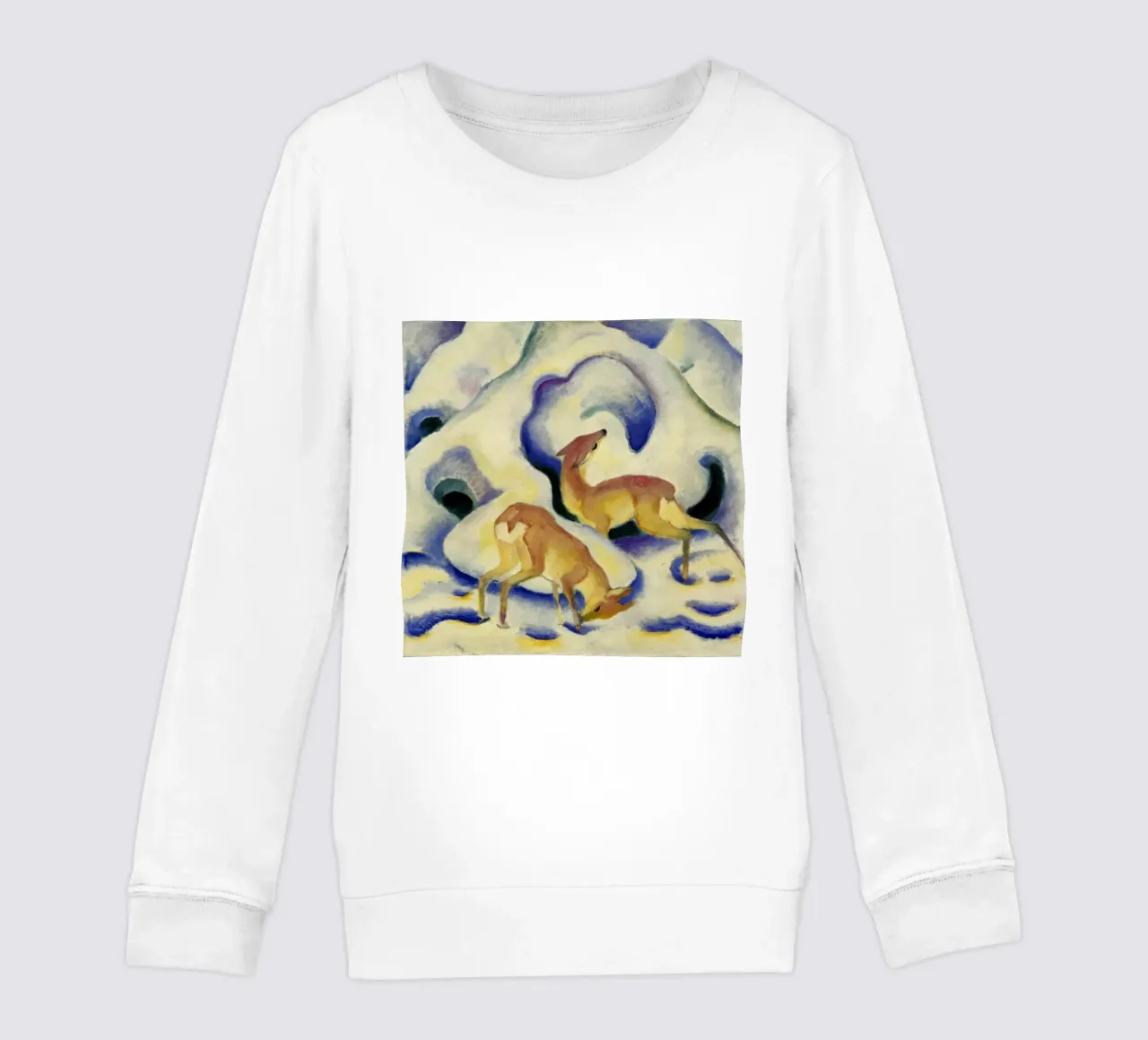 Franz Marc - Cervo nella neve felpa bambino da ARTOTHEK