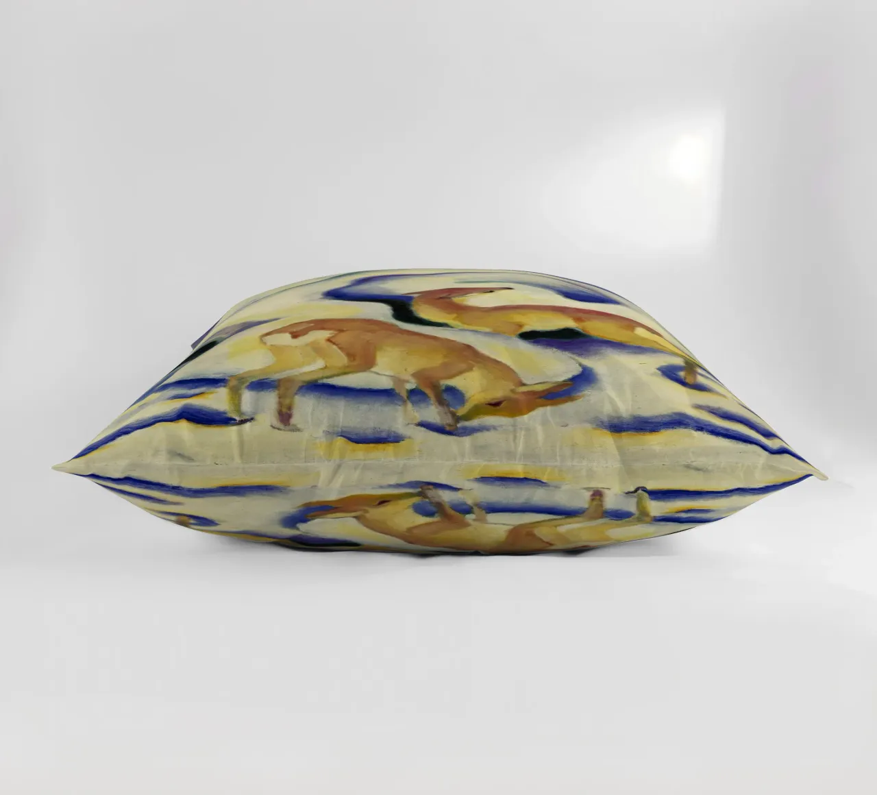 Franz Marc - Cervo nella neve cuscino da ARTOTHEK