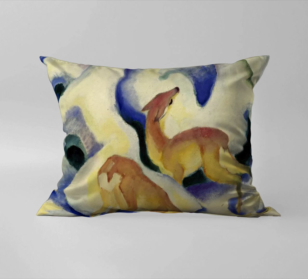 Franz Marc - Cervo nella neve cuscino da ARTOTHEK