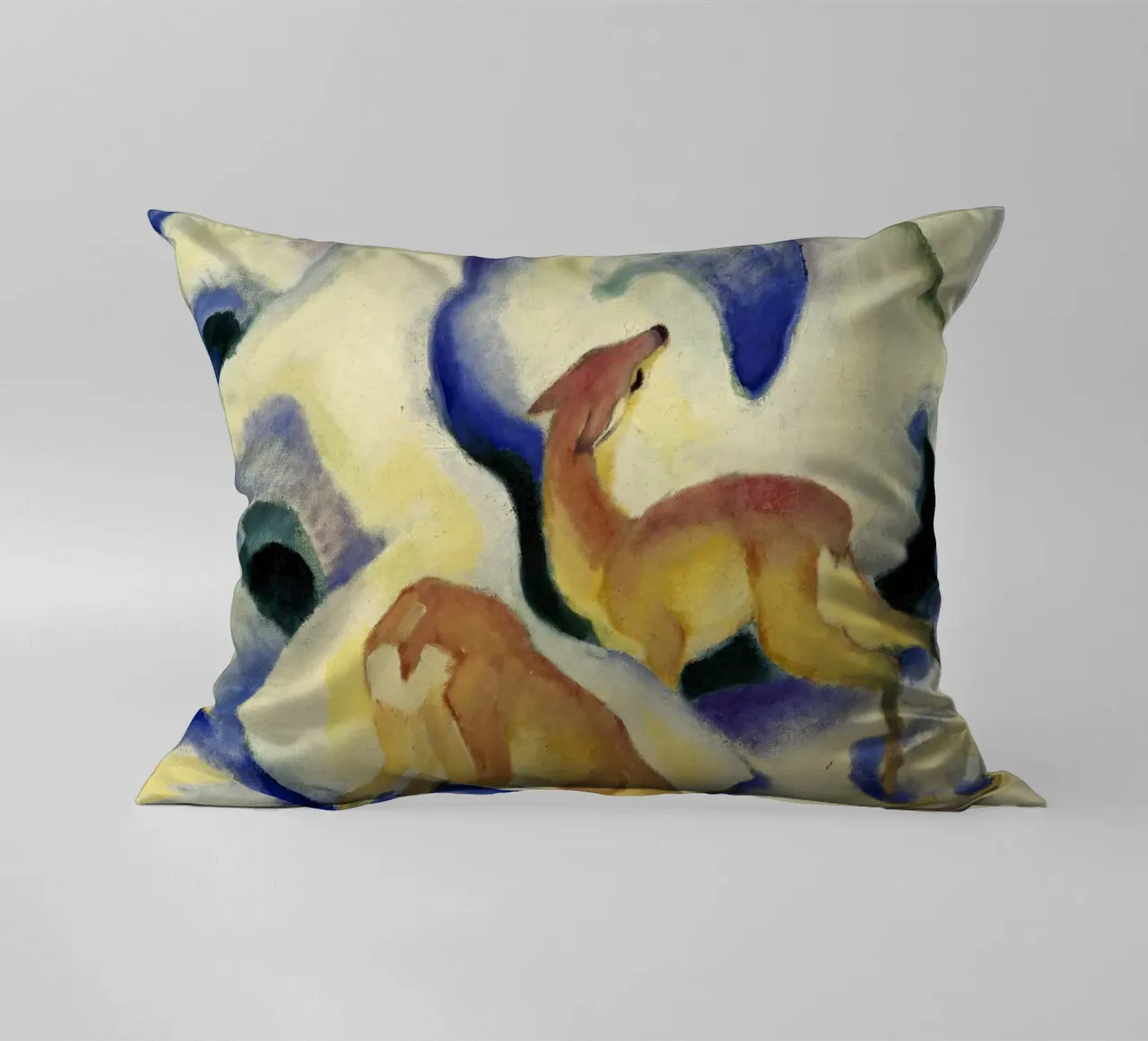 Franz Marc - Cervo nella neve cuscino da ARTOTHEK
