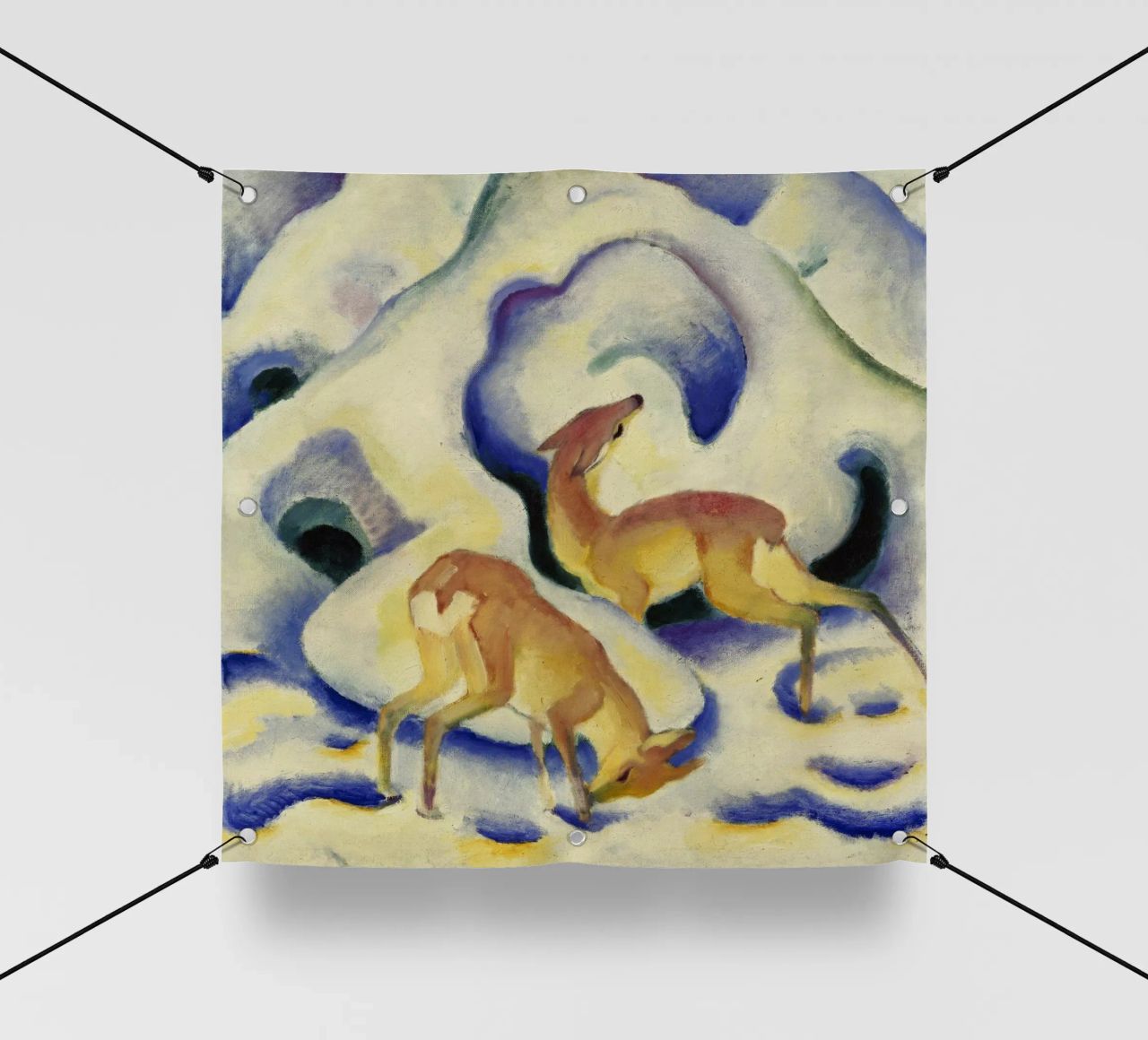 Franz Marc - Cervo nella neve telo in pvc da ARTOTHEK