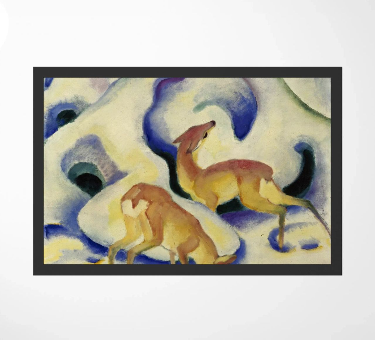 Franz Marc - Cervo nella neve zerbino da ARTOTHEK