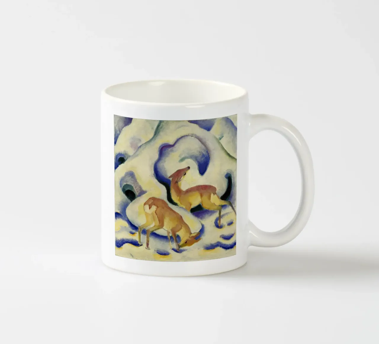 Franz Marc - Hirsche im Schnee Keramik Tasse von ARTOTHEK