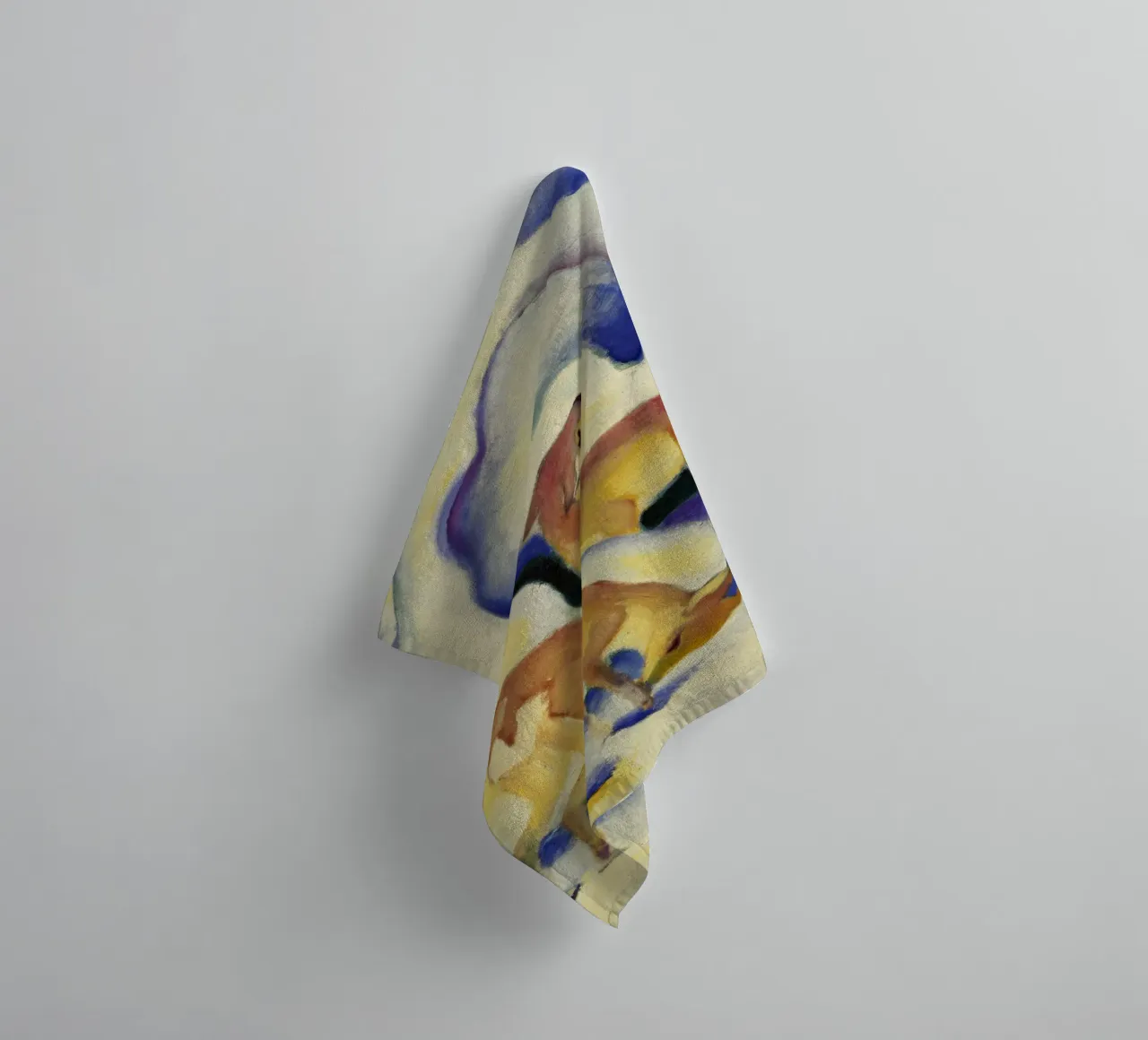 Franz Marc - Deer in the snow towel by ARTOTHEK