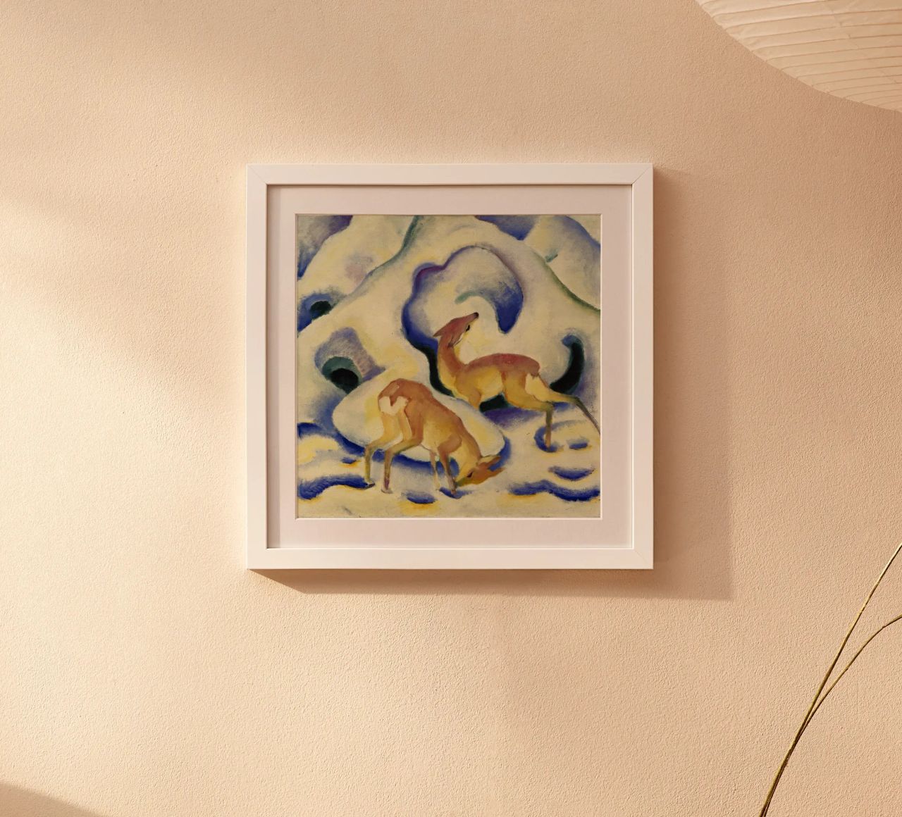 Franz Marc - Hirsche im Schnee Poster von ARTOTHEK