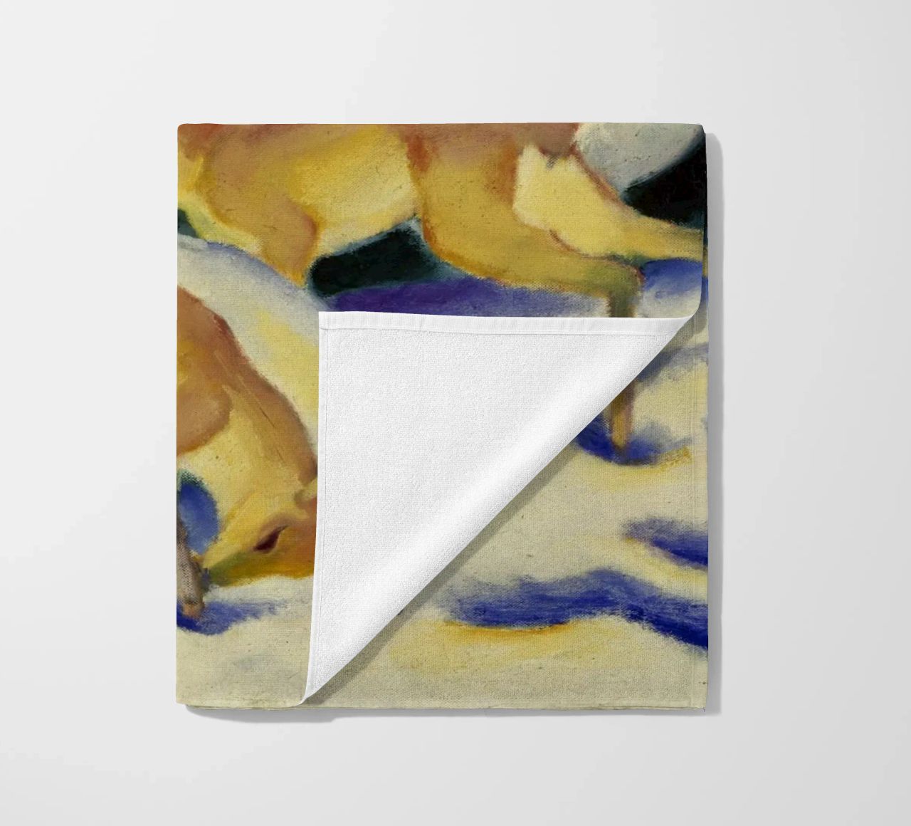 Franz Marc - Cervo nella neve telo mare da ARTOTHEK