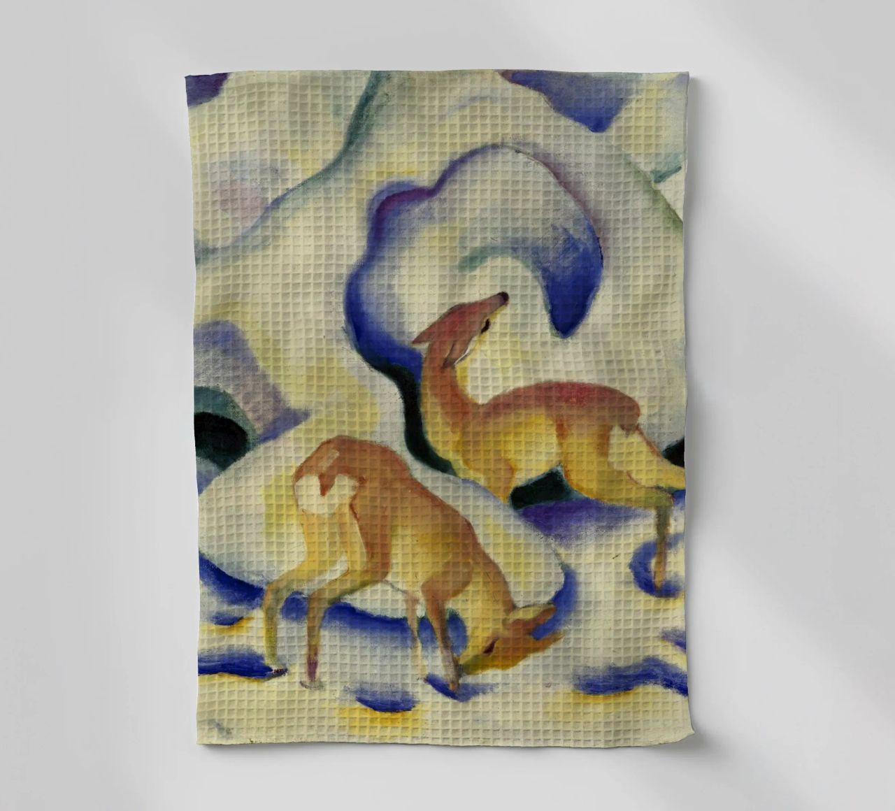 Franz Marc - Hirsche im Schnee Geschirrtuch von ARTOTHEK