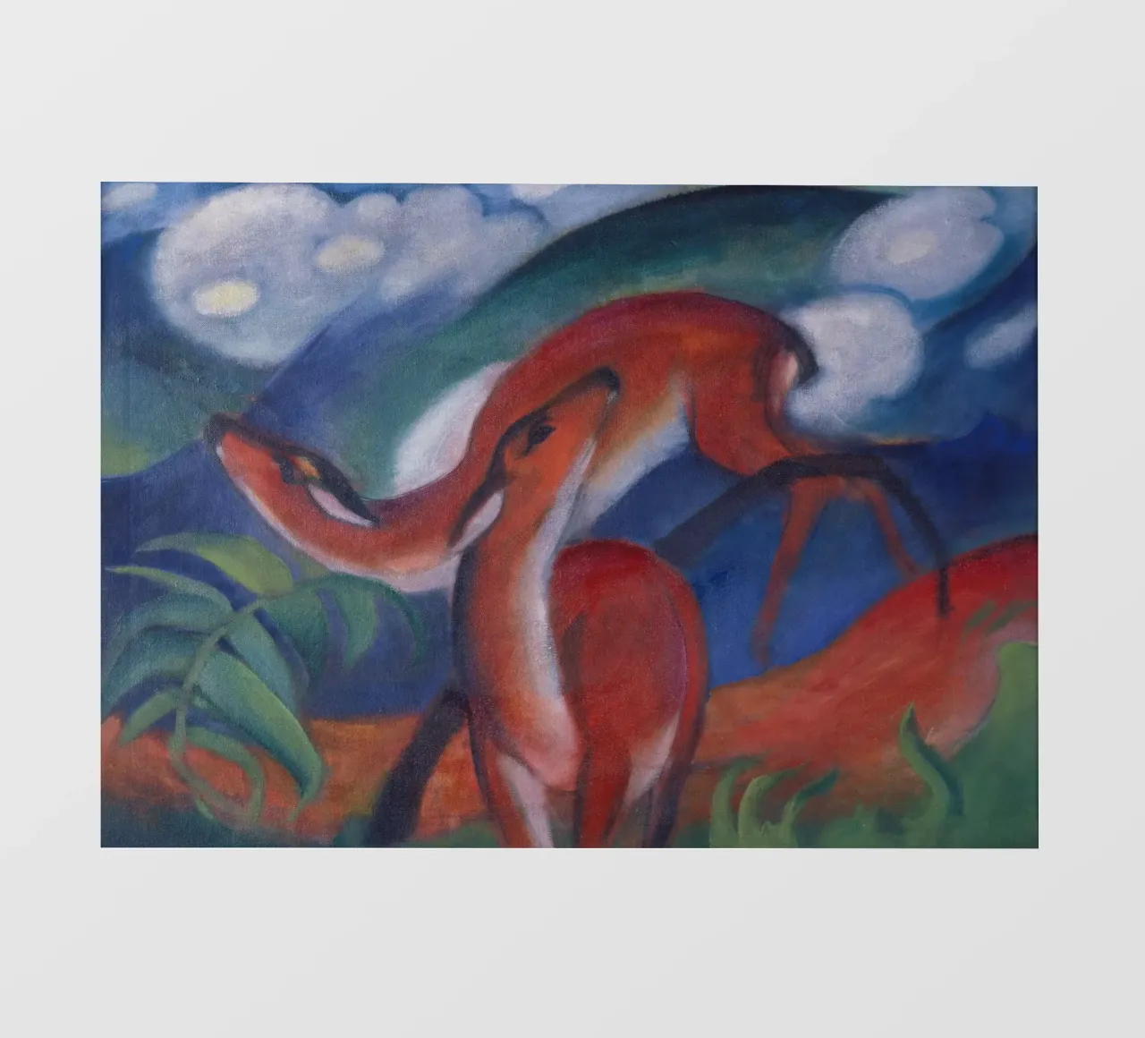 Franz Marc - Il Cervo Rosso II. telo in pvc da ARTOTHEK