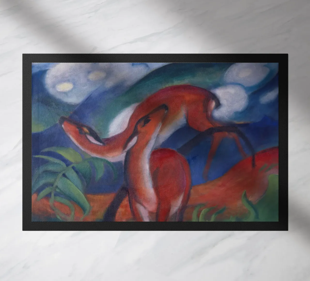 Franz Marc - Il Cervo Rosso II. zerbino da ARTOTHEK