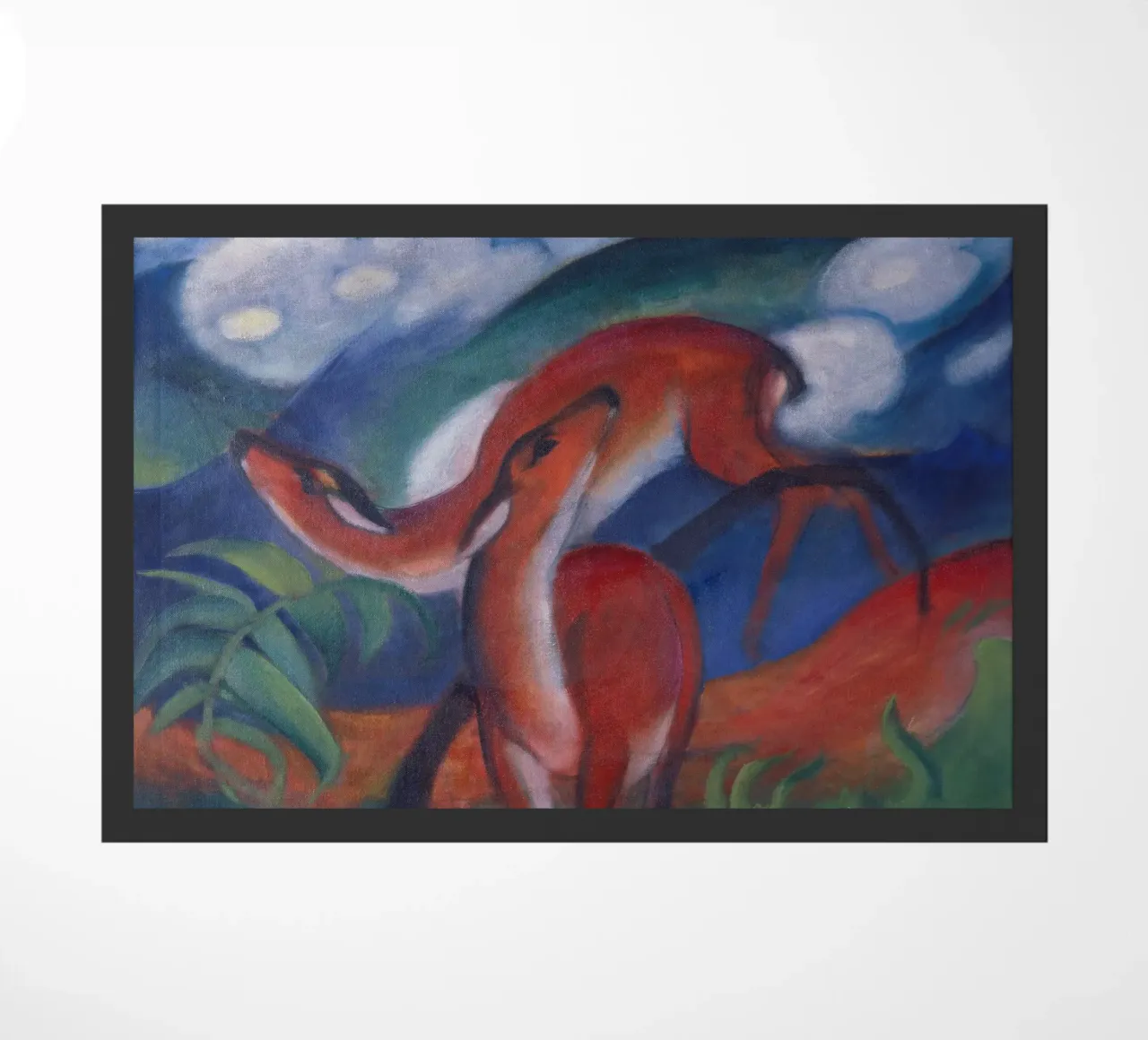 Franz Marc - Il Cervo Rosso II. zerbino da ARTOTHEK