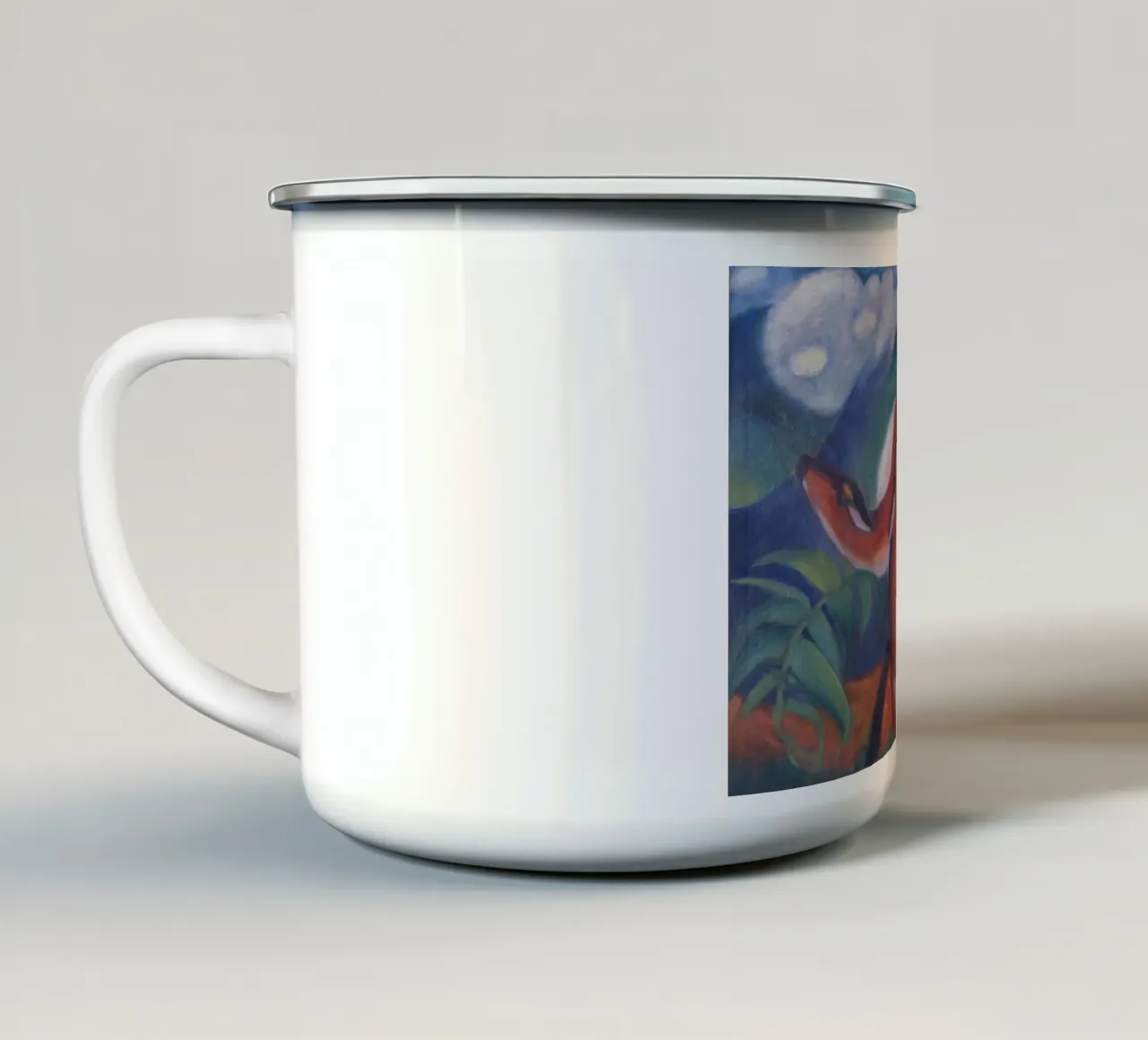Franz Marc - Il Cervo Rosso II. tazza in smalto da ARTOTHEK