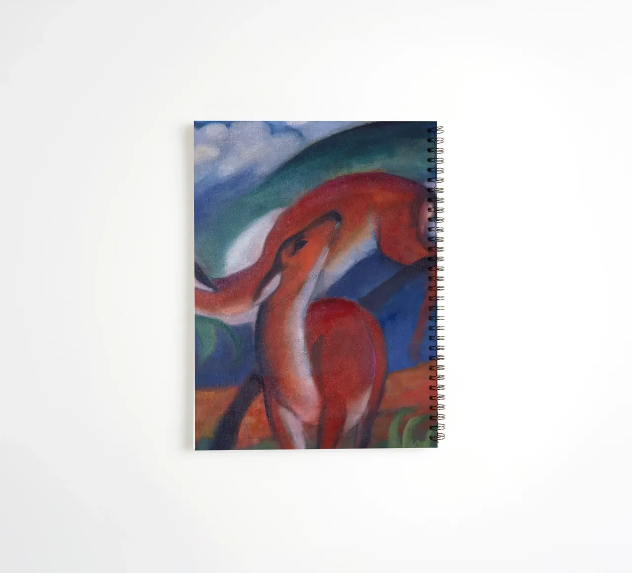 Franz Marc - The Red Deer II. spiral notebook by ARTOTHEK