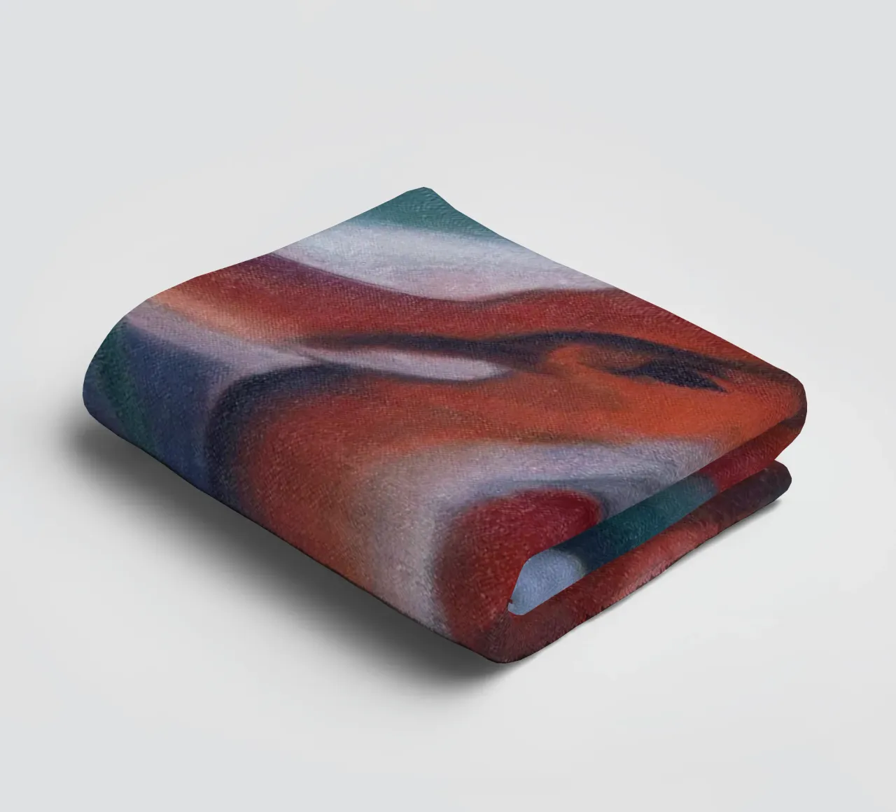 Franz Marc - Il Cervo Rosso II. asciugamano da bagno da ARTOTHEK