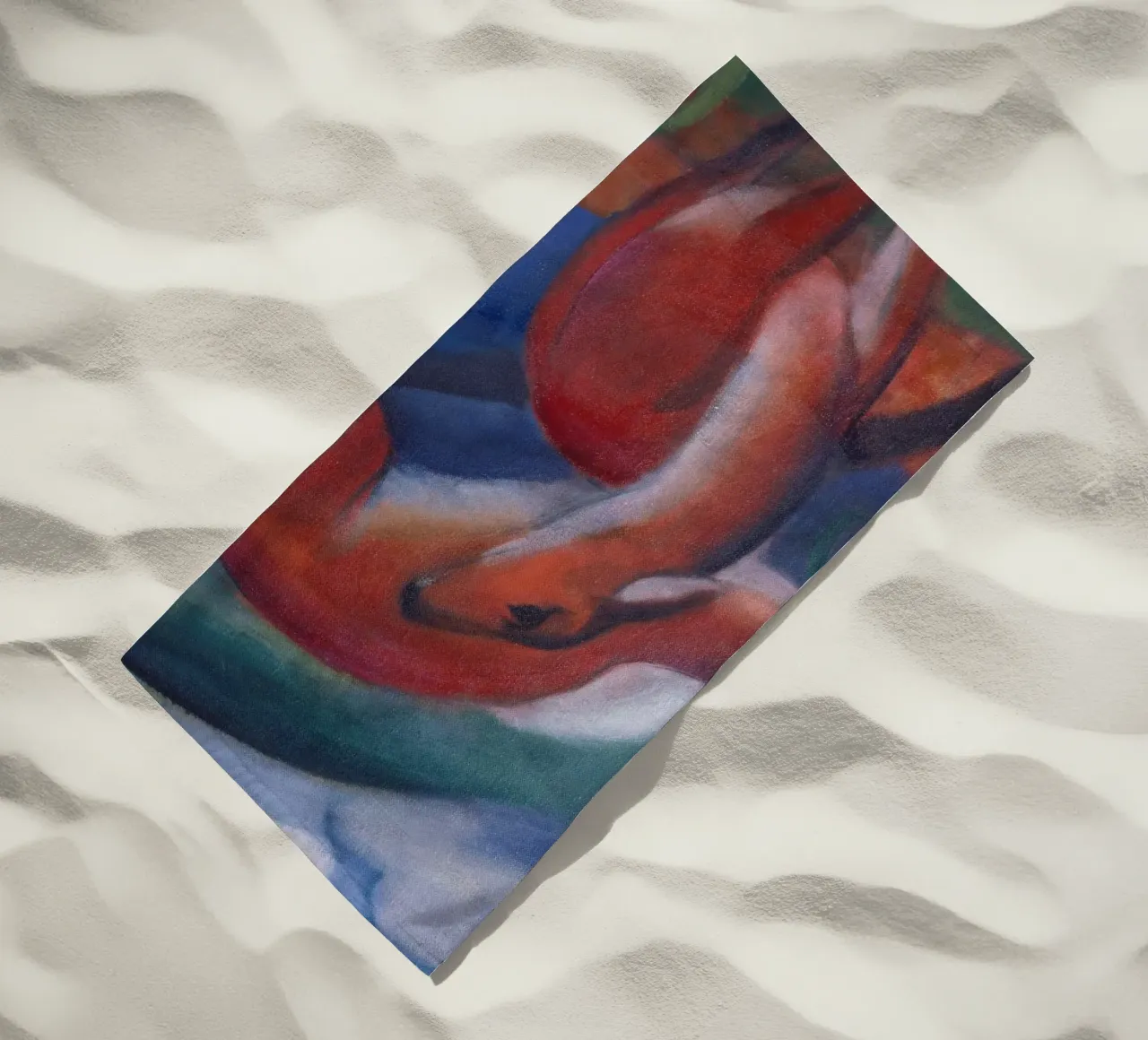 Franz Marc - Il Cervo Rosso II. telo mare da ARTOTHEK