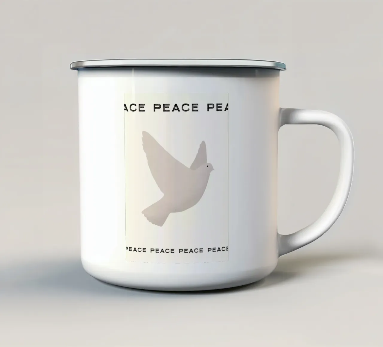 PEACE tazza in smalto da STUDIO LEEMO