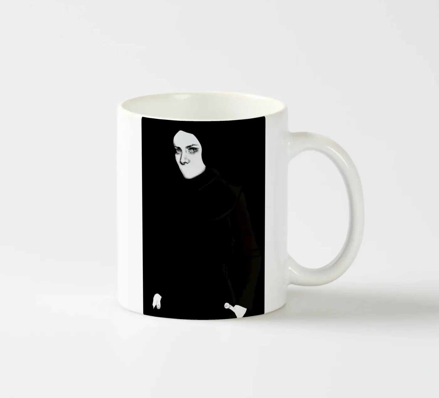 Speachless ceramic mug by Agnes KR Patience