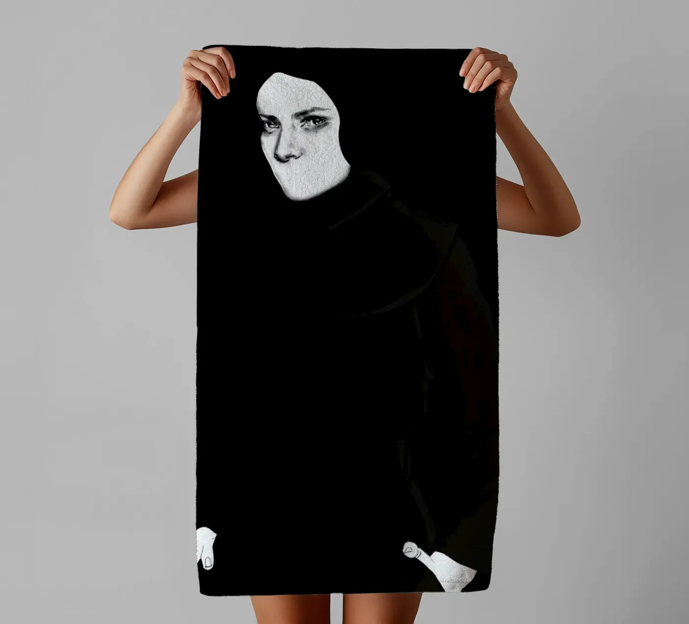 Speachless towel by Agnes KR Patience