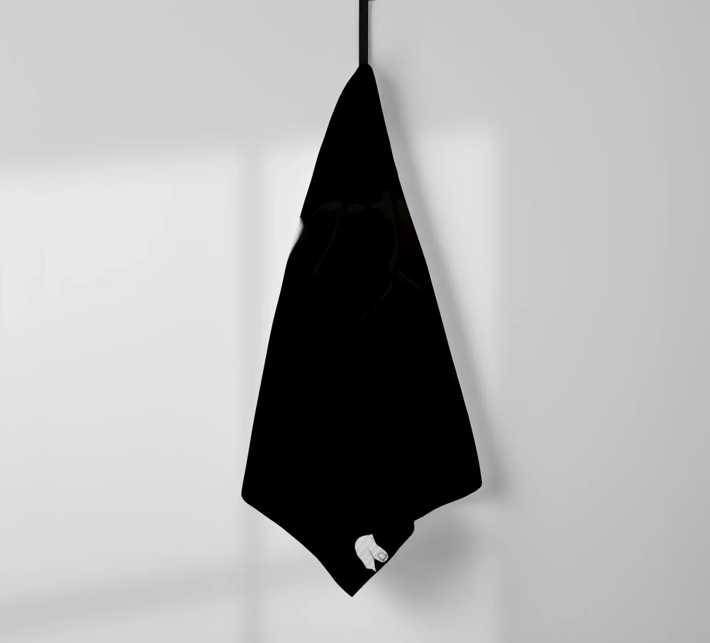 Speachless tea towel by Agnes KR Patience