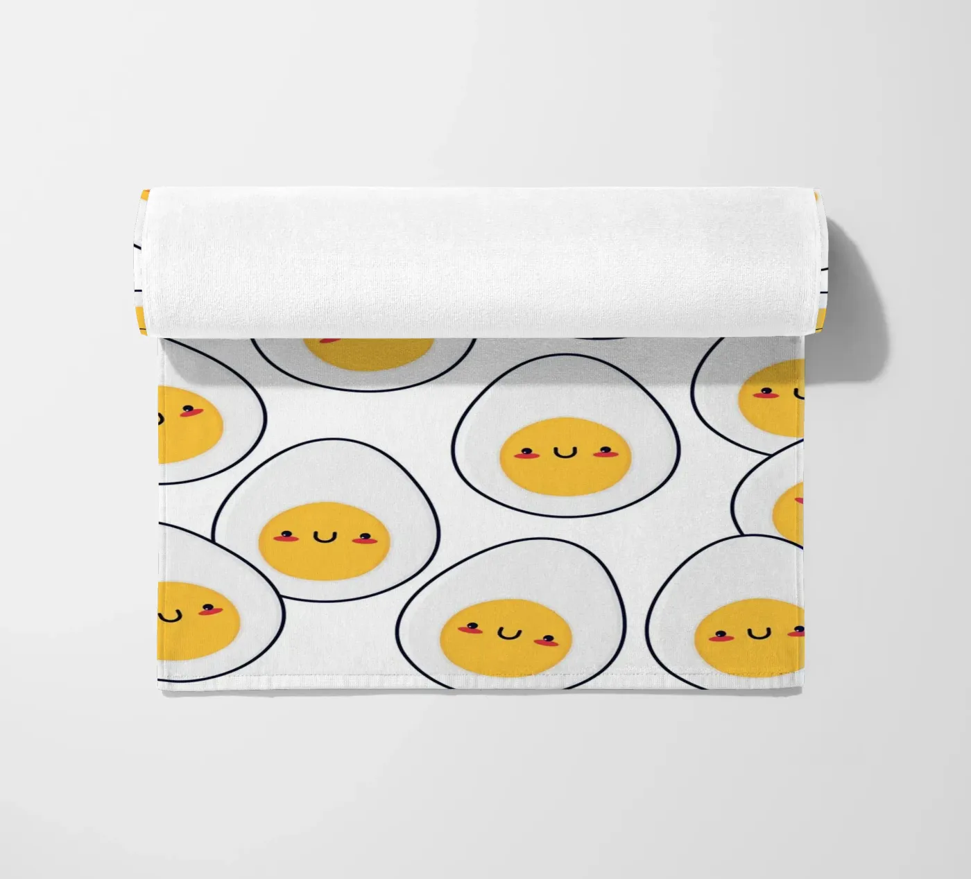 Kawaii eggs pattern telo mare da Happypatterns